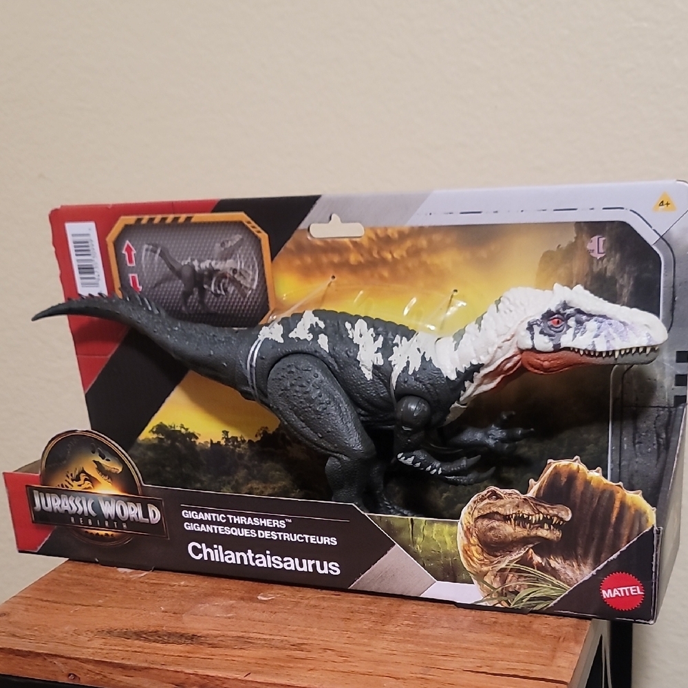 Mattel Jurassic World Black and White Dinosaur Figure